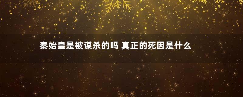秦始皇是被谋杀的吗 真正的死因是什么
